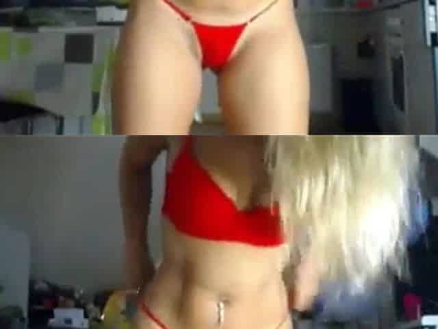 Sexy Red Gstring PAWG Twerk on Cam