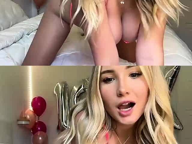 Big boob brunette masturbates on webcam