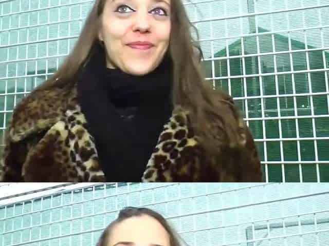Horny Brunette German Amateur Eats Cum In Hot Pickup And Fuck