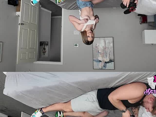 Petite Blonde Shakes From Perfect Cock Bts - Becky Summer