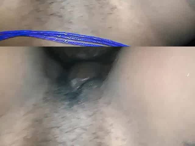 Soaked vagina vs large ramrod rid it out