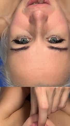 Fingering Ass and Open Mouth
