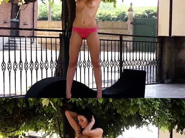 Petite small tits MILF passion posing