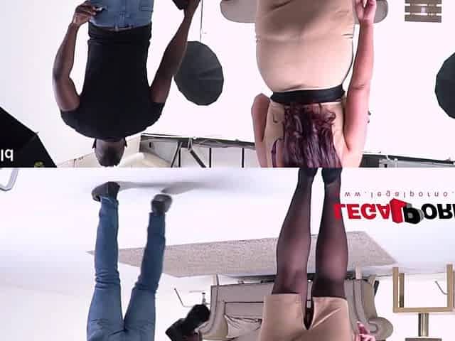 Breasty Large Ebony Schlong Lover Emma Ass gets her Twat Rocked GP010