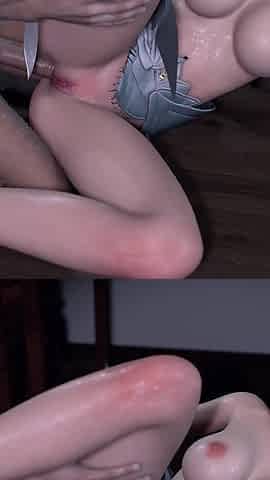 3D Cute Asian Babe Wearing Sexy Cosplay Dress Got Fucked so Hard
