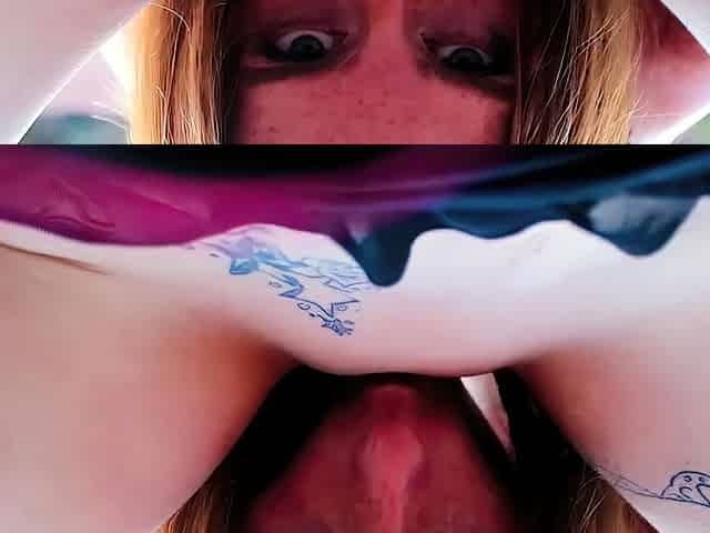 freckledRED - Lesbians Fuck During Public Photoshoot,