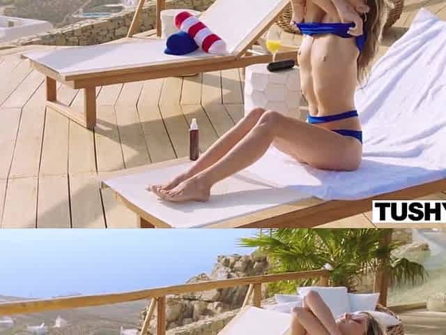 TUSHY Gina Gerson Gapes For Her Most excellent Ally's Step Daddy