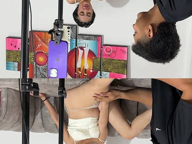My Latina Stepsister Is Recording a Video for Social Networks and I Get Very Horny to See Her
