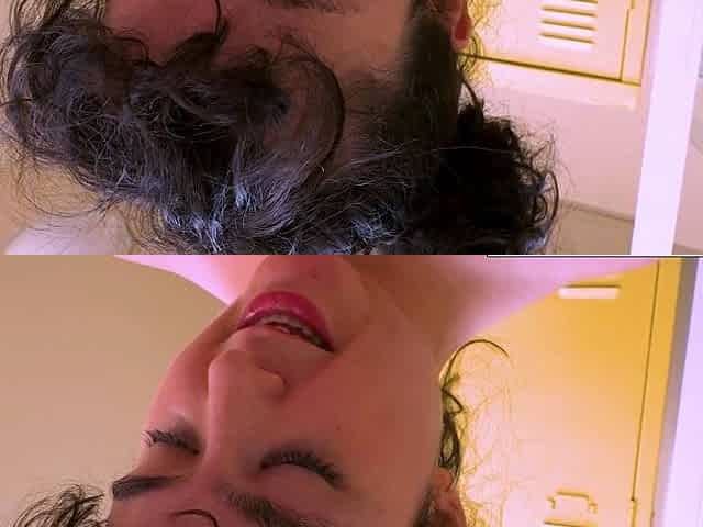 Curly amateur babe with hairy pussy masturbates and squirts