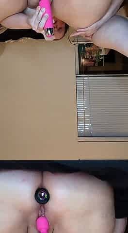 Bbw woman solo toying masturbation