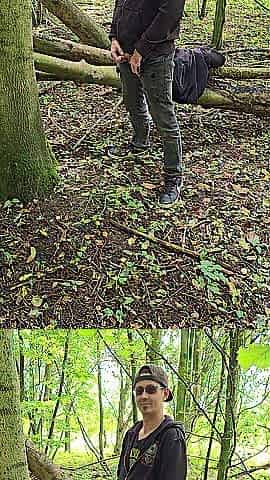 I was walking in the forest and needed to take void urine