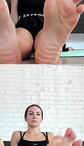 Yoga, Legs and Feet Tease, Self-massage - Live Stream