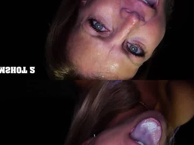 Summer Stevens got a load of sticky, hot sperm in her mouth.