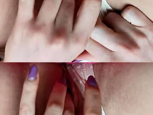 Cumming in Cute Panties: Wet Pussy Masturbation