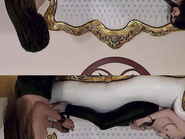 Foot worshipping her glamorous feet and cumming on 'em after a priceless footjob - DOLLSCULT