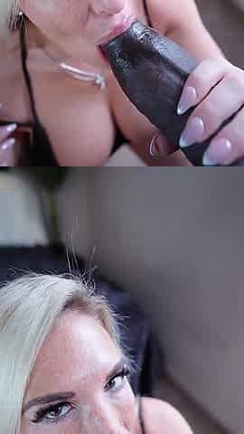 Sloppy BBC Blowjob Before a Night Out on the Town