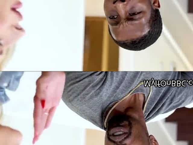 Time to change her mind using a big black cock
