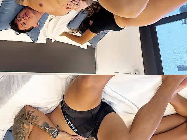 Wrong Bed In Sharing Bed Goes Wrong. I Cum In My Stepsisters Pussy