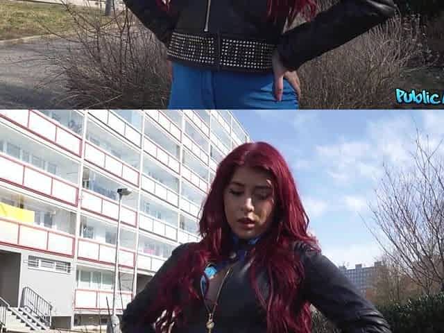 Public Agent - Marvelous British Red Head Sucks Penis For Aid Then Pounded