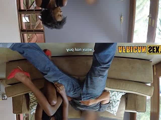 Hawt ebony cutie drank large ramrod so sexy teen enjoyed coarse interracial sex