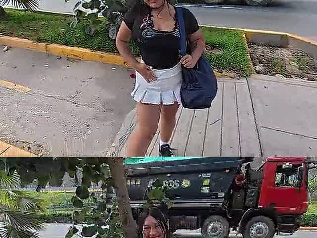 I offered cash to a cutie who was exercising in the street