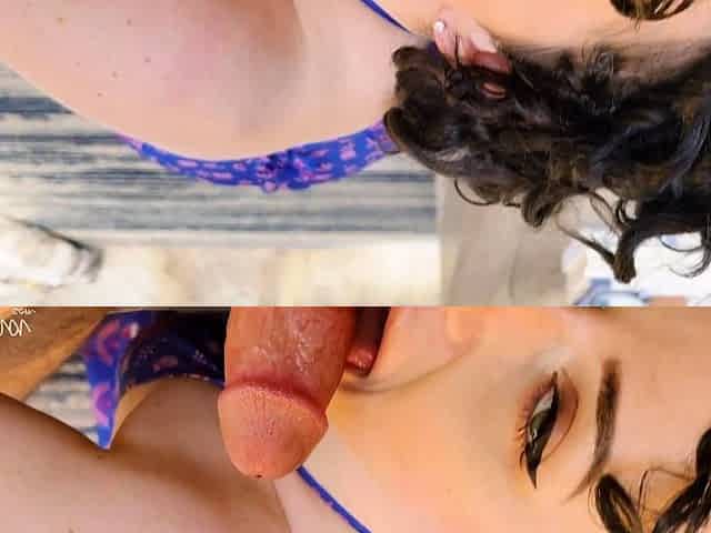Busty solo babe masturbates in close up pussy toying action