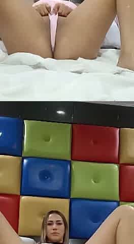 Angela Home Alone Masturbating in Couch