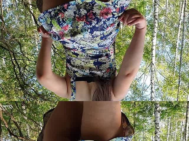 Risky Outdoor Sex in the Forest