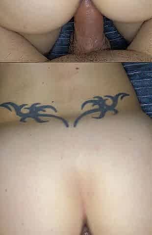 Large butt, drilled from behind with interior spunk flow, a lot of cunt cream