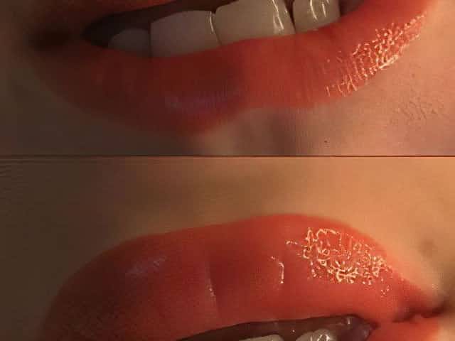closeup dirty talk red lips