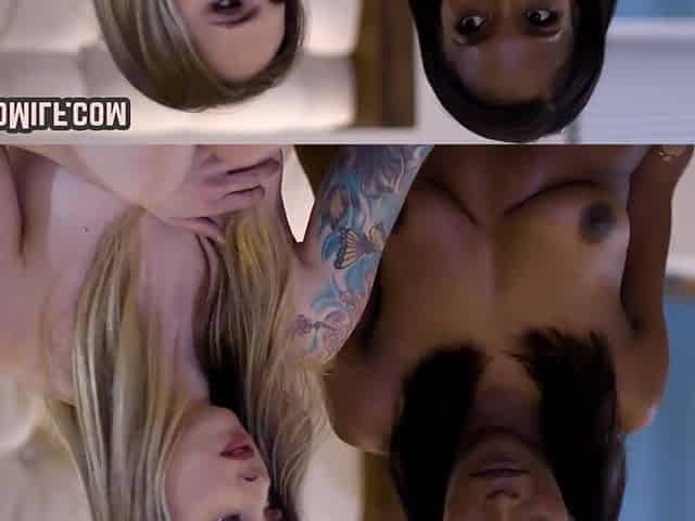 Hot lesbians play hard in trio while scissoring