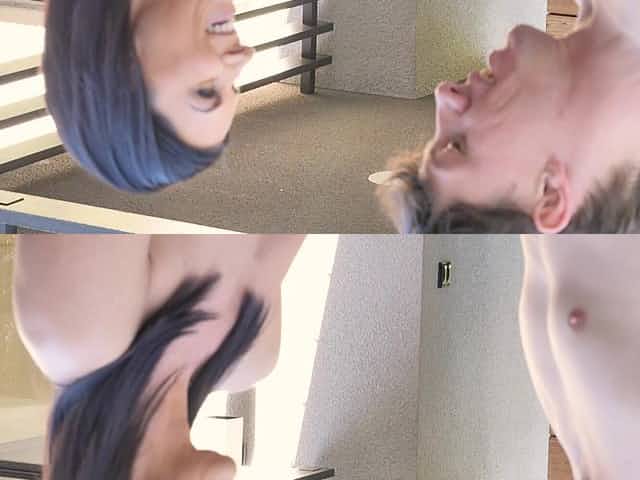 Passionate outdoors fucking with trimmed pussy MILF India Summer