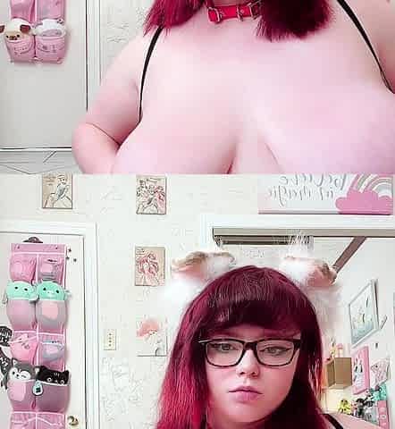 Redhead BBW with Big Boobs Blowjob Tittyjob Facial