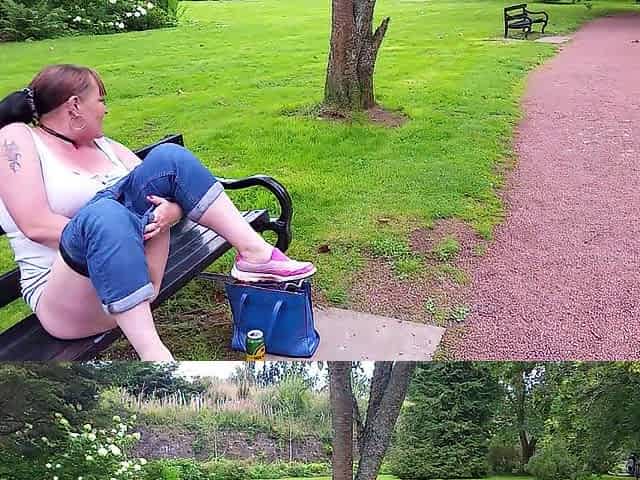 pissing in the park