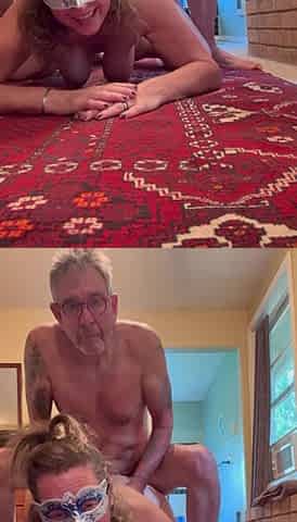 Mature Dirty Talking Bonemaiden on the Floor Talks to You Directly in the Camera, Gets Doggy and Sucks Cock