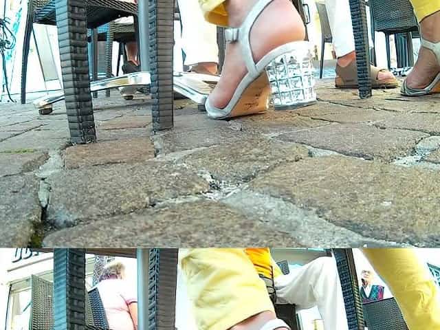 candid heels sandals crush camera