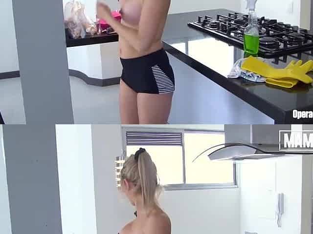 MAMACITAZ - Karla Rivera - My Curvy Golden-haired Colombian Maid Acquiesced to Let Me Screw Her on Camera