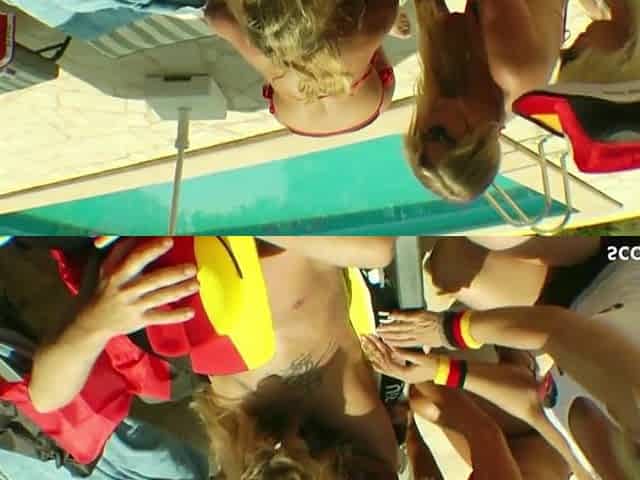 MENS FANTASY CUM TRUE - ONE CHAP SCREW three GERMAN MILFs on Holiday