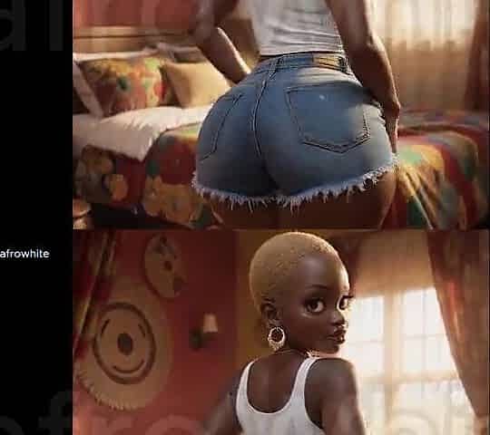 Hawt Afro Black Large Butt Large Bazookas Village Maiden Enticed Screwed Raw By Gracious Large Penis Prince