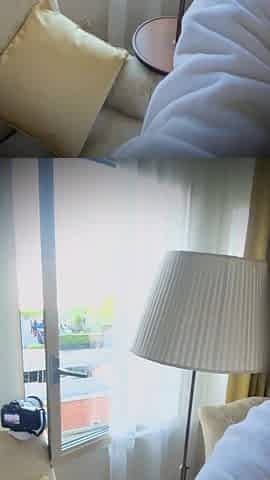 Jerking off in my hotel room with the window open!
