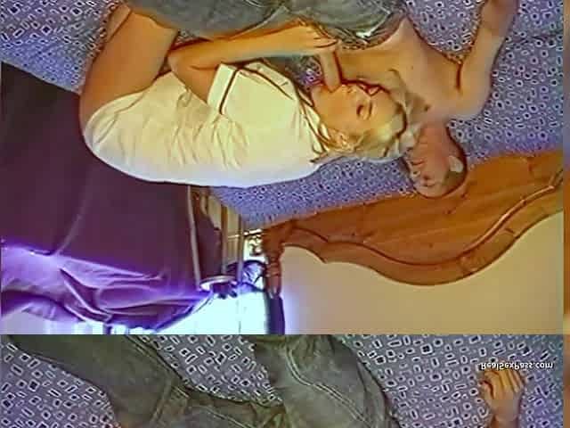 Skinny Blonde Gets a Cumshot Between Her Ass Cheeks After a Fuck From Hubby