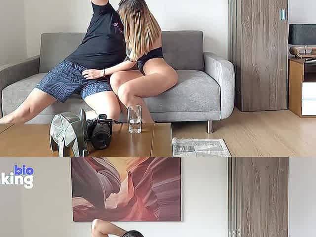 Dirtyfans Photoshoot with Pornstar Linda Gonzalez ends in a coarse behind cameras bang