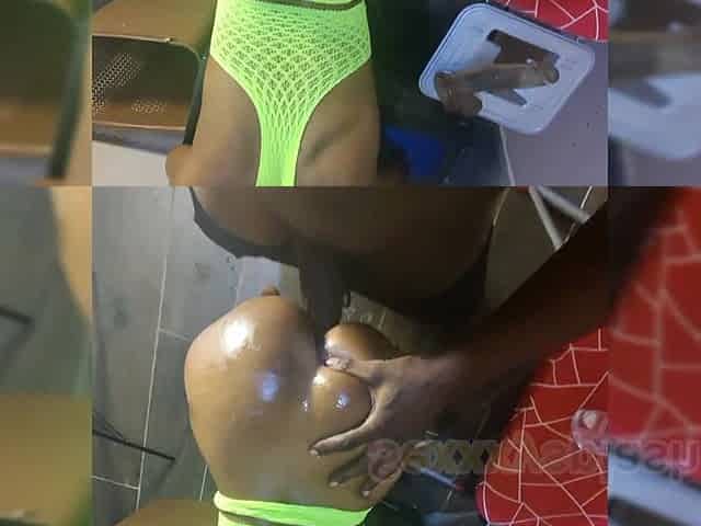 Sloppy Ebony Throat Goat Gags on BBC Drooling Messy Blowjob.