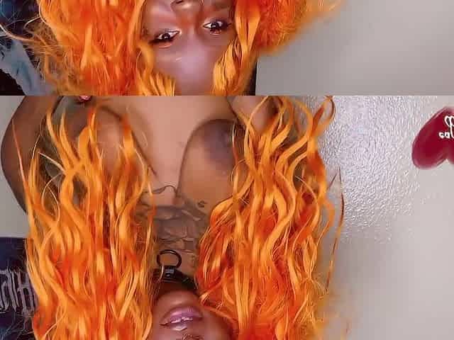 Exposed Ebony Beauty Anal Fingering Tease!
