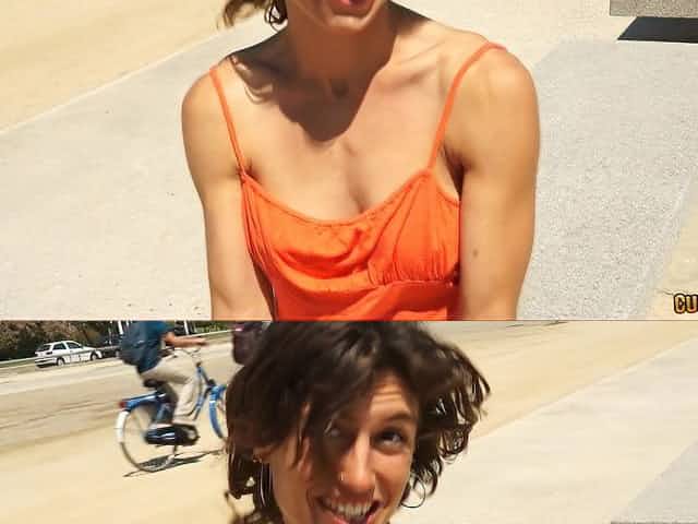 Curly short-haired chick gets the penetration for her hairy snatch