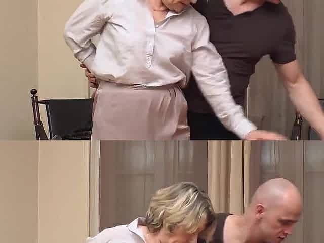 Frenchg Grannie Screwed by Pornstar