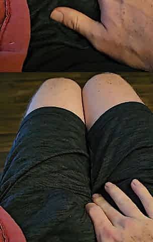 Immodest urinate and cum on the bed