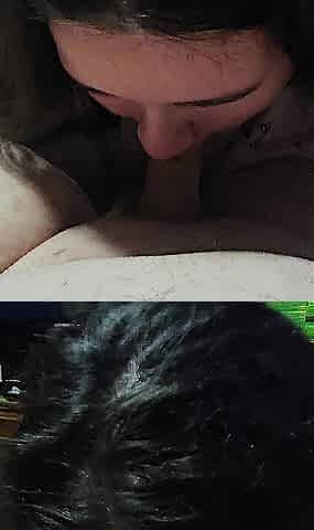 Sucking him until this chab blows his cum
