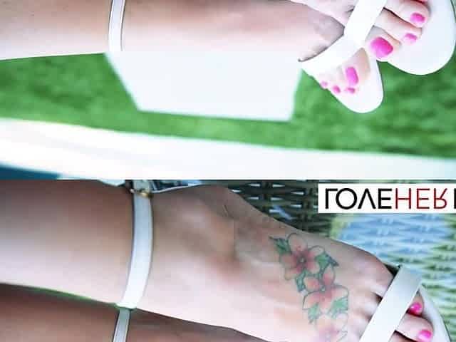Pretty Feet Teasing At The Poolside