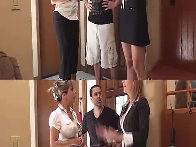 Sexual Real State Agent Elijah Screws Charlee Pursue & Amber Lynn Bach!